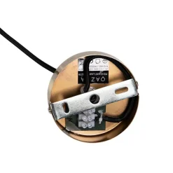 Smart hanglamp messing met oceaanblauw glas 33 cm incl. Wifi ST64 - Pallon