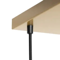 Smart Hanglamp messing met blauw en groen glas 8-lichts incl. 8 Wifi G95 - Sandra