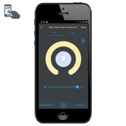 Smart hanglamp messing met zwart glas incl. 3 Wifi ST64 - Pallon