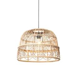 Smart hanglamp rotan 44 cm incl. Wifi G95 - Michelle