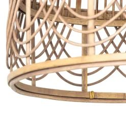 Smart hanglamp rotan 44 cm incl. Wifi G95 - Michelle