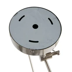 Smart hanglamp staal met kap 35 cm wit incl. 2 Wifi A60 - Blitz