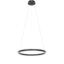 Smart hanglamp zwart 60 cm incl. LED en RGBW- Girello