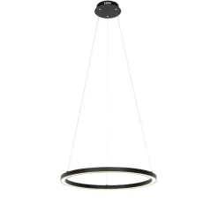 Smart hanglamp zwart 60 cm incl. LED en RGBW- Girello