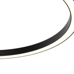 Smart hanglamp zwart 60 cm incl. LED en RGBW- Girello