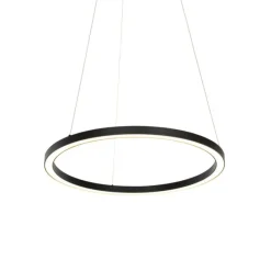 Smart hanglamp zwart 60 cm incl. LED en RGBW- Girello