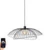 Smart hanglamp zwart 66 cm incl. Wifi G95 - Pua