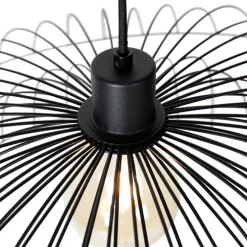 Smart hanglamp zwart 66 cm incl. Wifi G95 - Pua