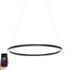 Smart hanglamp zwart 80 cm incl. LED en RGBW - Girello