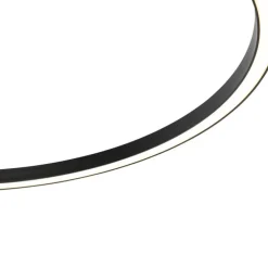 Smart hanglamp zwart 80 cm incl. LED en RGBW - Girello