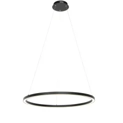 Smart hanglamp zwart 80 cm incl. LED en RGBW - Girello