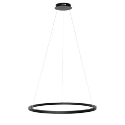 Smart hanglamp zwart 80 cm incl. LED en RGBW - Girello
