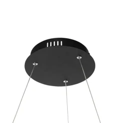 Smart hanglamp zwart 80 cm incl. LED en RGBW - Girello