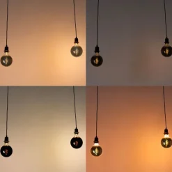 Smart hanglamp zwart incl. 2 Wifi G125 - Cava