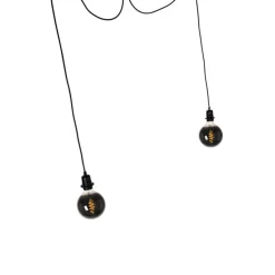 Smart hanglamp zwart incl. 2 Wifi G125 - Cava