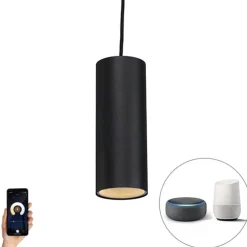 Smart hanglamp zwart incl. WiFi GU10 - Tubo