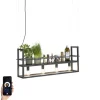 Smart hanglamp zwart incl. WiFi A60 - Cage Rack