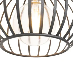 Smart hanglamp zwart 4-lichts incl. 4 Wifi G95 - Saffira