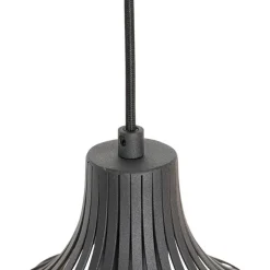 Smart hanglamp zwart 4-lichts incl. 4 Wifi G95 - Saffira