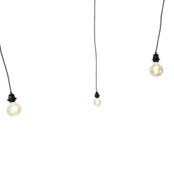Smart hanglamp zwart 3-lichts incl. Wifi G95 - Cava