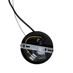 Smart hanglamp zwart met Amber glas incl. 8 Wifi g9 - Uvas