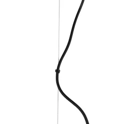 Smart hanglamp zwart met amber glas incl. 8 Wifi G9 - Uvas