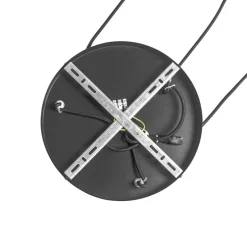 Smart hanglamp zwart met smoke glas incl. 3 Wifi P45 - Busa