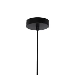 Smart hanglamp zwart met smoke glas incl. Wifi ST64 - Laura