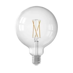 Smart hanglamp zwart met hout 4-lichts incl. Wifi G95 - Shelf