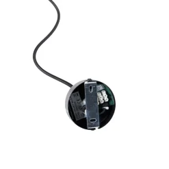 Smart hanglamp zwart met hout 4-lichts incl. Wifi G95 - Shelf