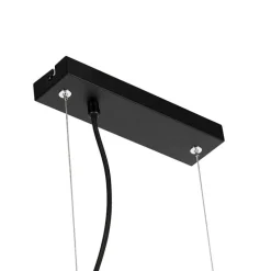 Smart hanglamp zwart met smoke glas 8-lichts incl. 8 Wifi G9 - Uvas