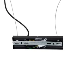 Smart hanglamp zwart met smoke glas 8-lichts incl. 8 Wifi G9 - Uvas