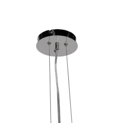 Smart hanglamp zwart met goud 70 cm incl. Wifi A60 - Magna