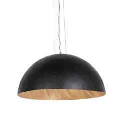 Smart hanglamp zwart met goud 70 cm incl. Wifi A60 - Magna