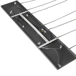 Smart hanglamp zwart met smoke glas incl. 8 Wifi G95 - Sandra