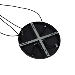 Smart hanglamp zwart met smoke glas incl. 4 Wifi A60 - Wallace