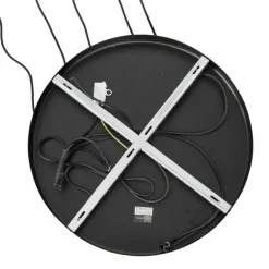 Smart hanglamp zwart met goud met smoke glas incl. 5 Wifi A60 - Zuzanna