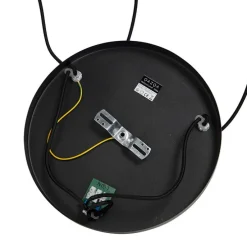 Smart hanglamp zwart met smoke glas 3-lichts incl. Wifi ST64 - Pallon