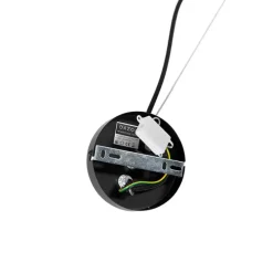 Smart hanglamp zwart met smoke glas 8-lichts rond incl. 8 Wifi G9 - Uvas