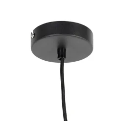 Smart hanglamp zwart met smoke glas 30 cm incl. Wifi ST64 - Pallon