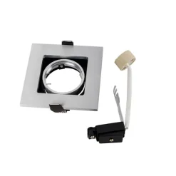 Smart inbouwspot aluminium incl. WiFi GU10 kantelbaar - Qure