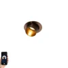 Smart Inbouwspot donkerbrons rond kantelbaar incl. Wifi GU10 50mm - Installa