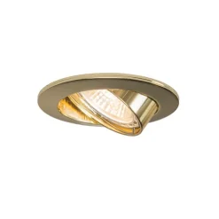 Smart inbouwspot goud kantelbaar incl. Wifi GU10 - Edu