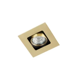 Smart inbouwspot messing vierkant incl. wifi GU10 - Artemis