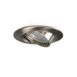 Smart inbouwspot staal incl. WiFi GU10 kantelbaar - Edu