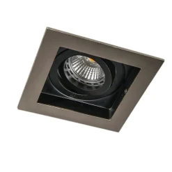 Smart inbouwspot staal incl. Wifi GU10 lichtbron - Carree