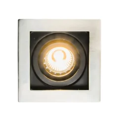 Smart inbouwspot staal incl. Wifi GU10 lichtbron - Carree