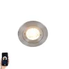 Smart inbouwspot staal rond IP44 incl. Wifi GU10 - Xena