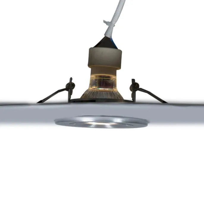 Smart inbouwspot staal rond IP44 incl. Wifi GU10 - Xena