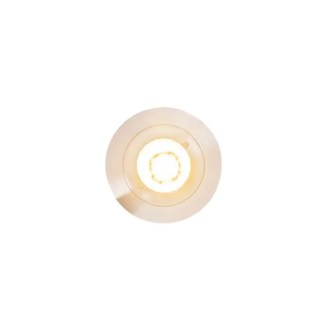 Smart inbouwspot staal rond IP44 incl. Wifi GU10 - Xena